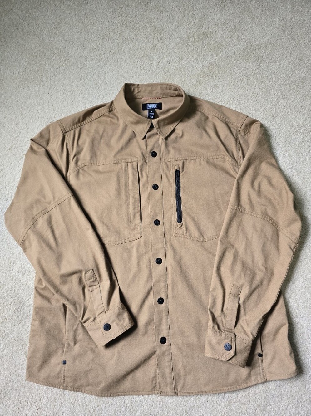 Men's Workwear Canvas Jacket - Tan